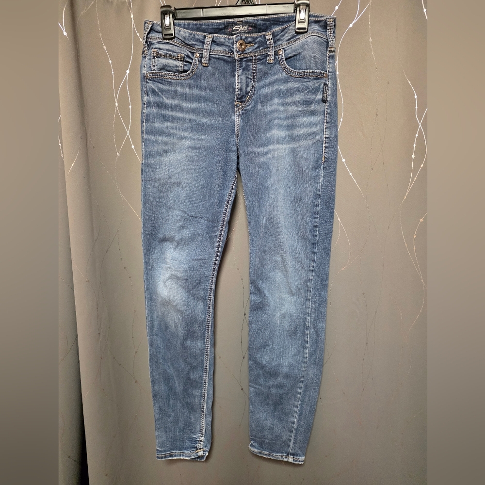 Silver Avery Skinny Jean